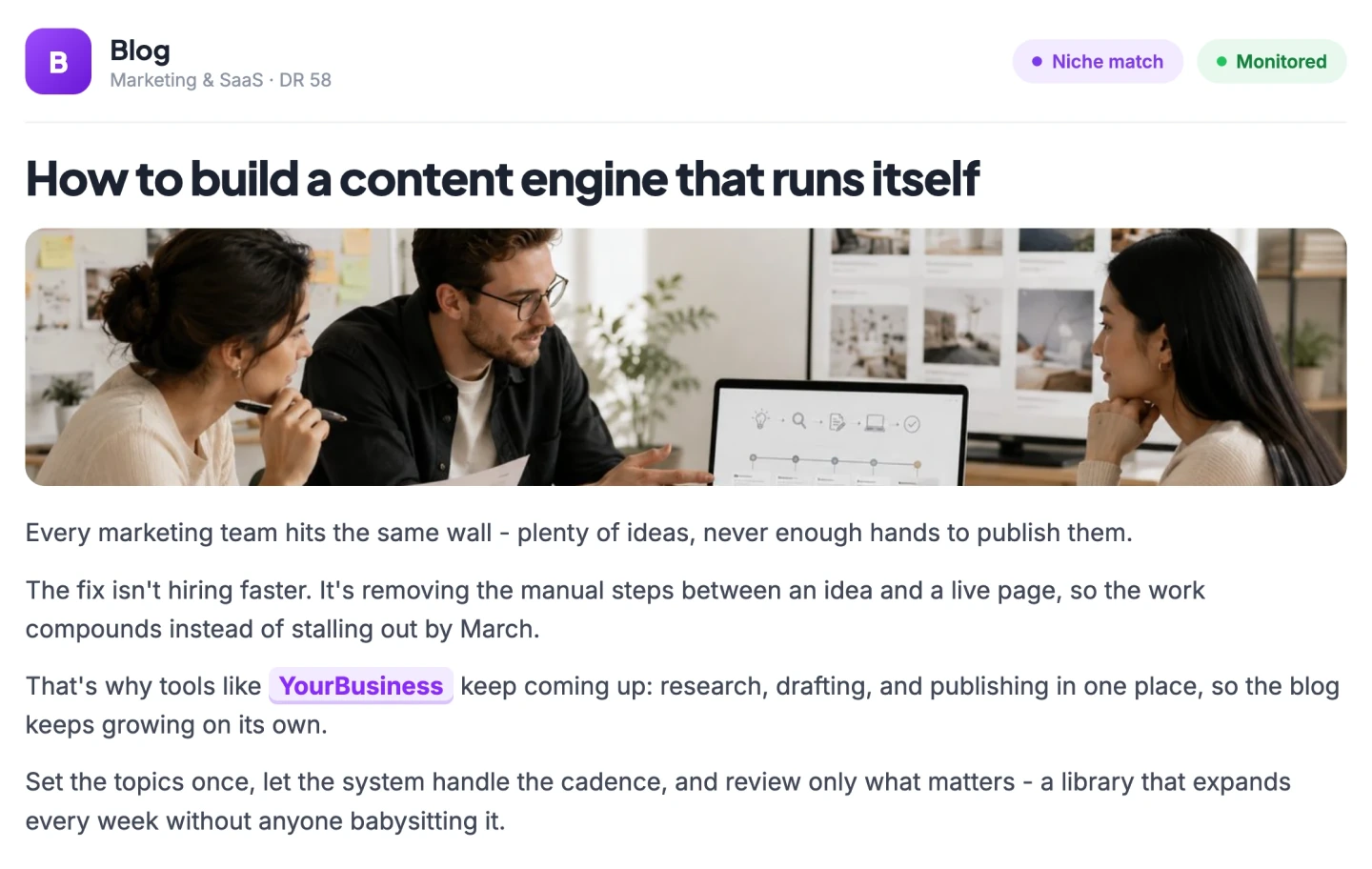 Get mentioned in relevant content
