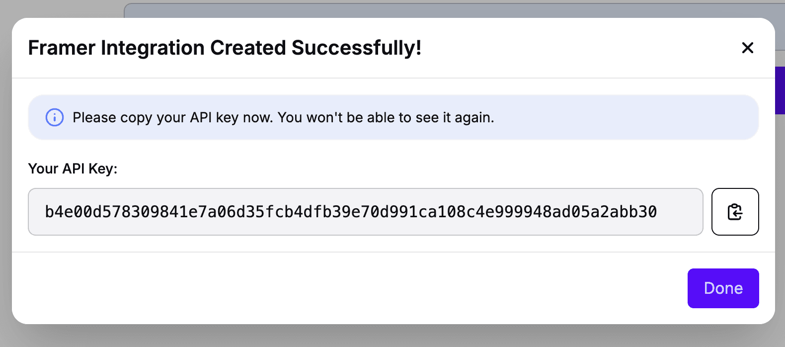 Creating a new Framer integration