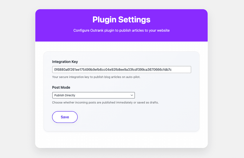 Wordpress Integration Documentation | Outrank