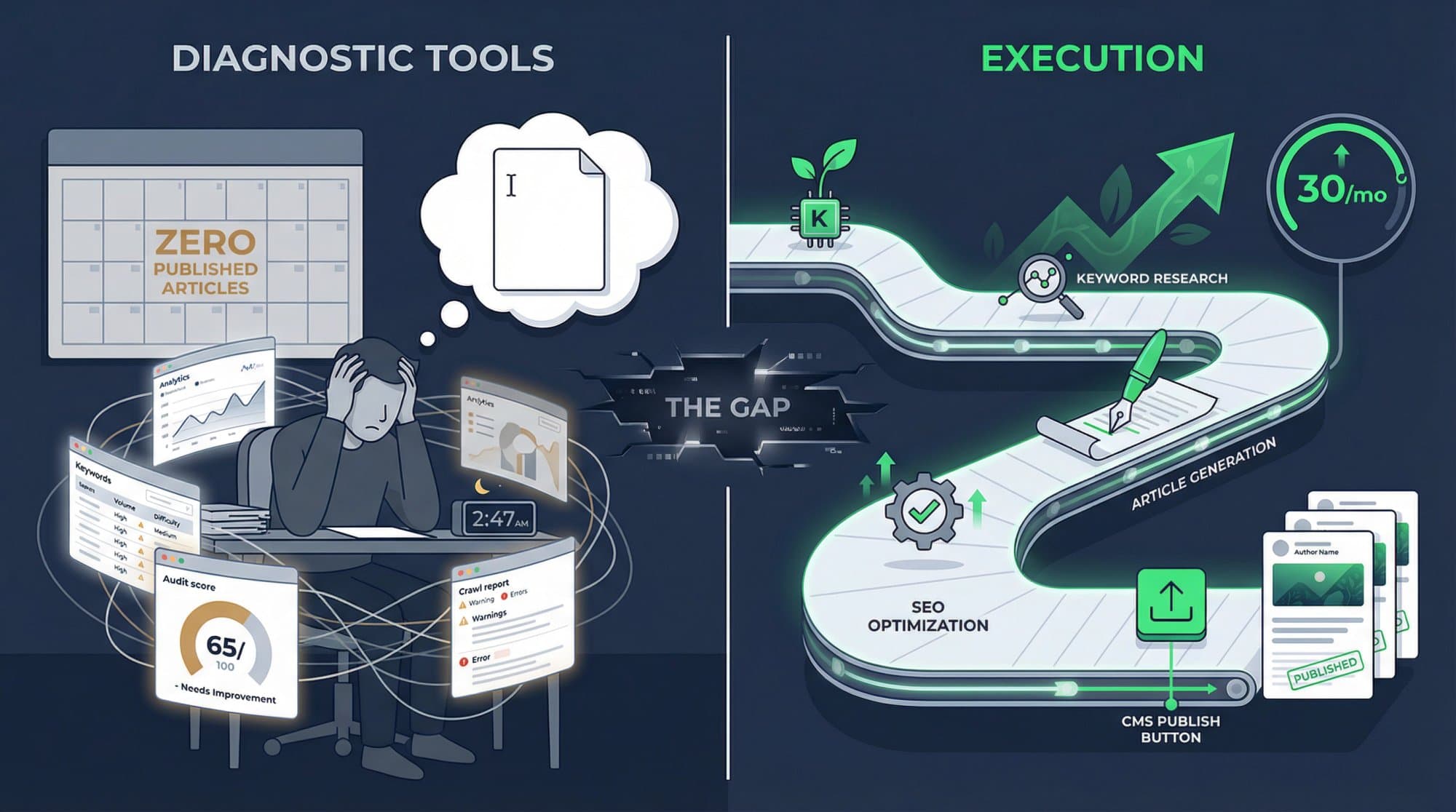The SEO Execution Gap Most Cheap Tools Can't Fix