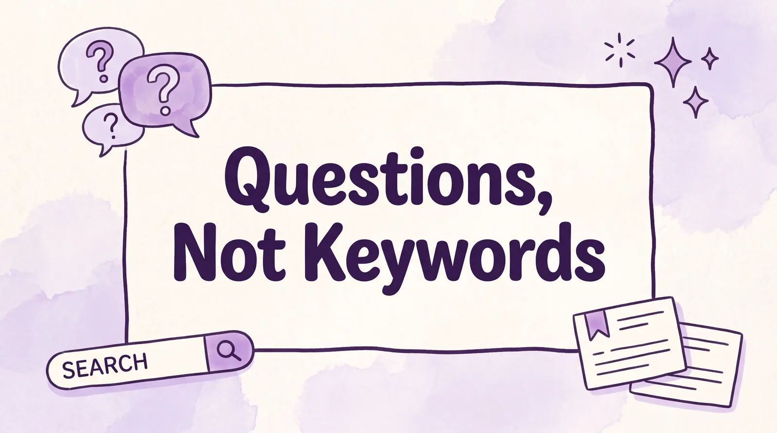 Why Your Content Plan Should Be Questions, Not Keywords