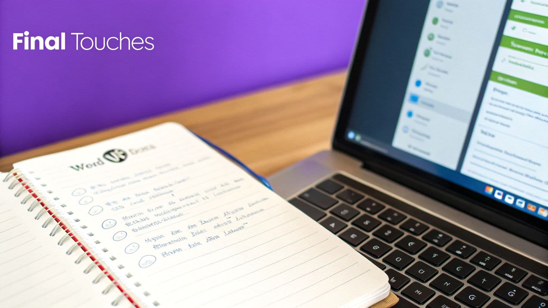 Finalizing Your Post Before You Publish