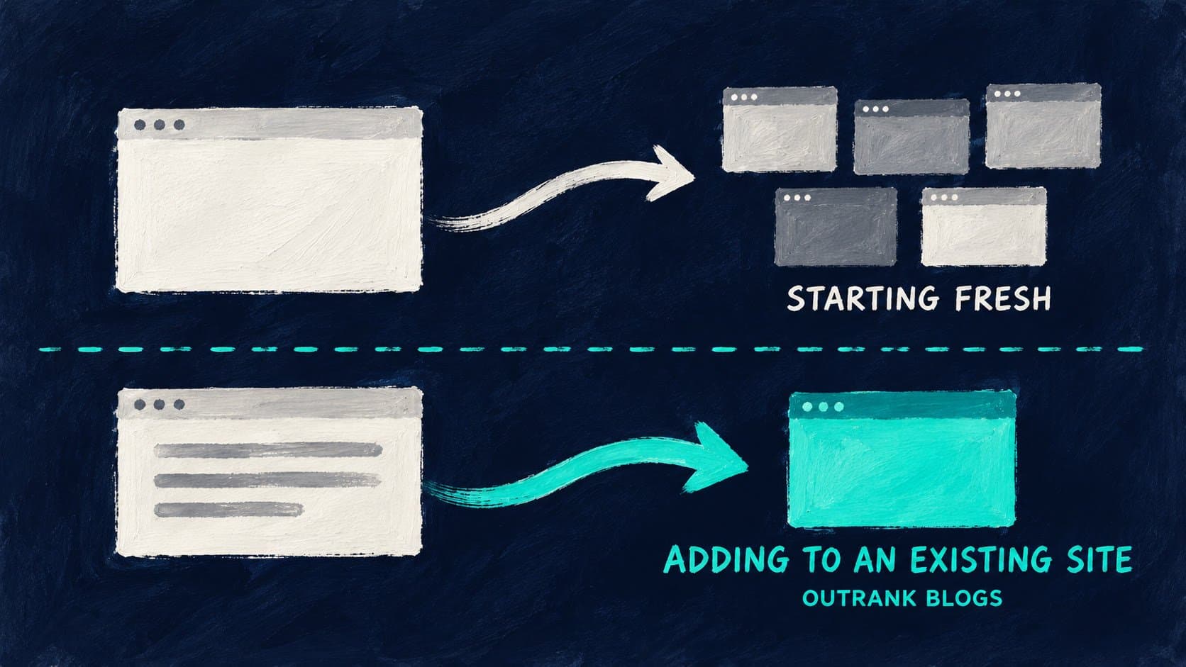 Choosing a blog website builder: two starting situations and which platform fits each