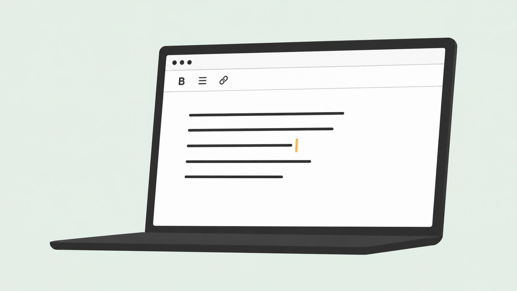 Ghost block editor: a minimal, distraction-free writing interface on a dark laptop screen