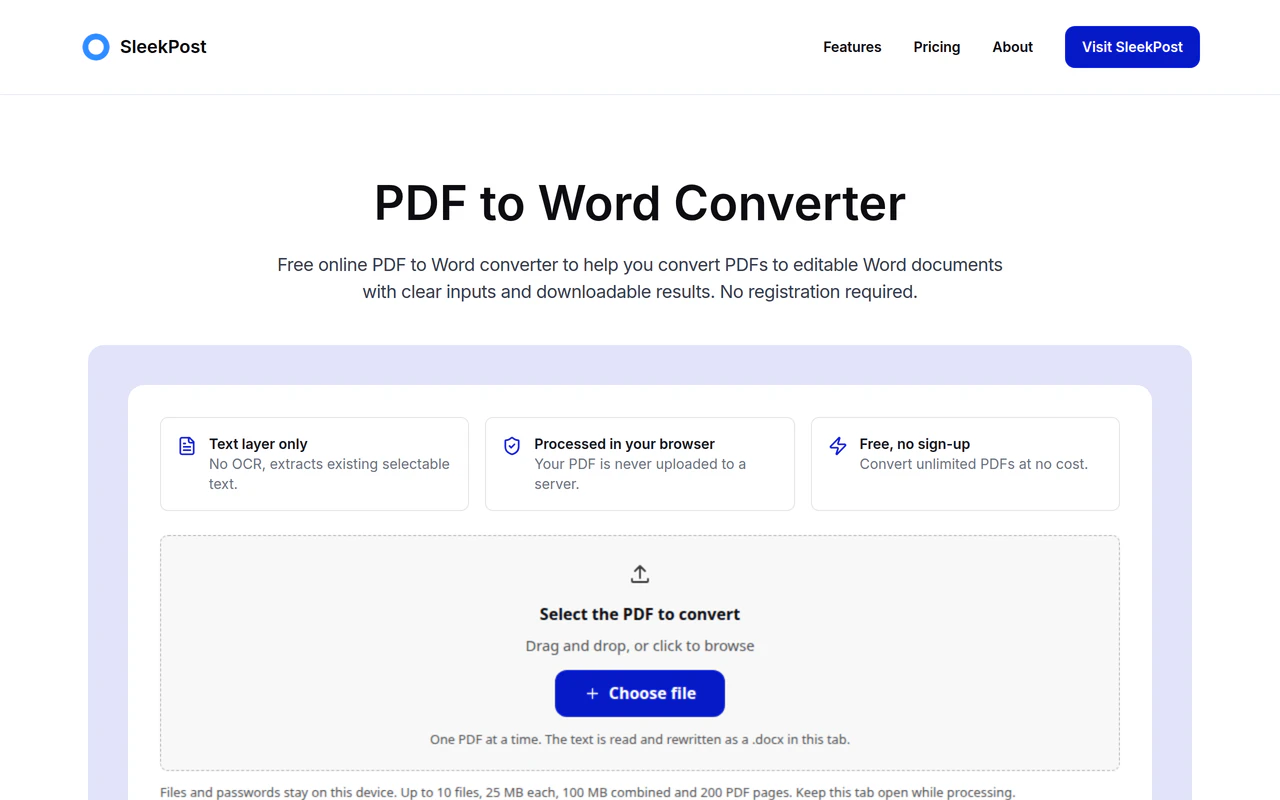 PDF to Word Converter