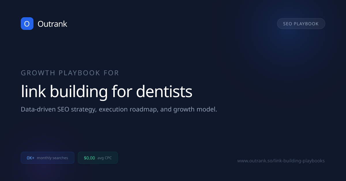 Link Building for Dentists: How to Rank #1 in Local Search | Outrank ...